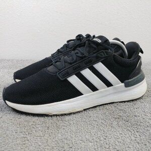 adidas Racer TR21 Mens Size 8 Running Shoes Black White Sneakers Low Top GZ8184